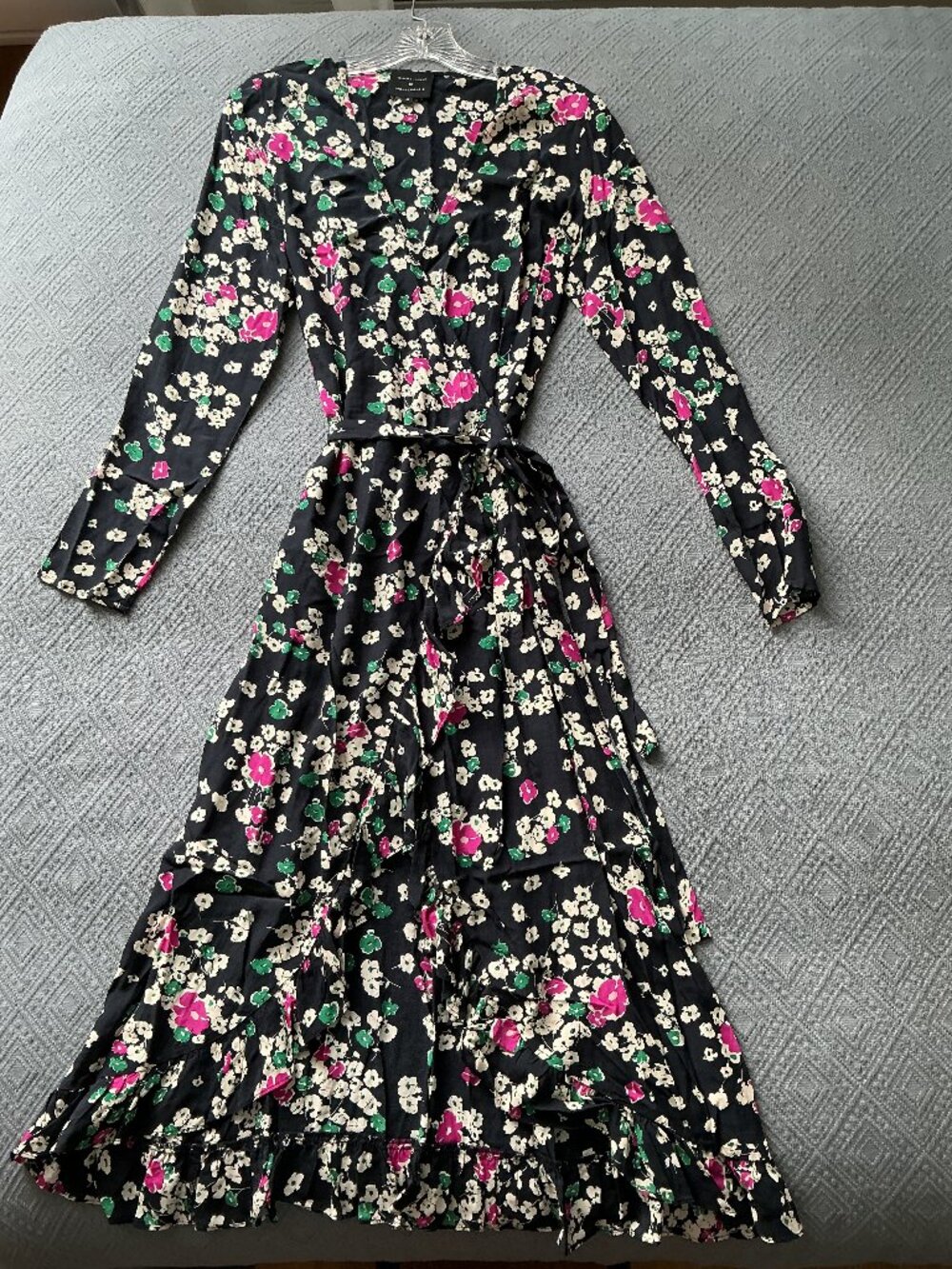 Anthropologie Selected Femme Floral Willow Wrap Dress